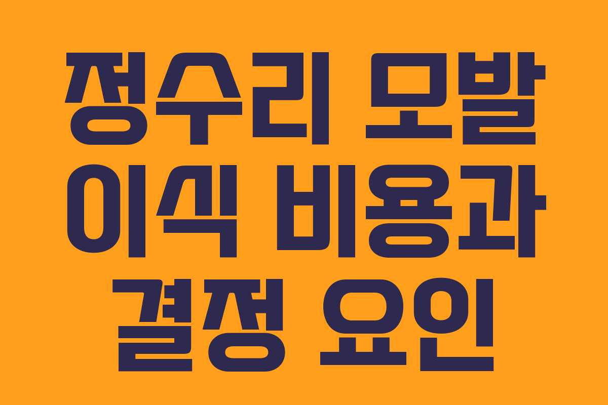 정수리 모발 이식 비용과 결정 요인