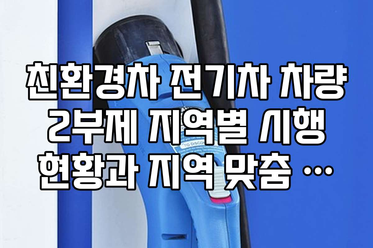 친환경차 전기차 차량 2부제 지역별 시행 현황과 지역 맞춤 전략을 알아보자