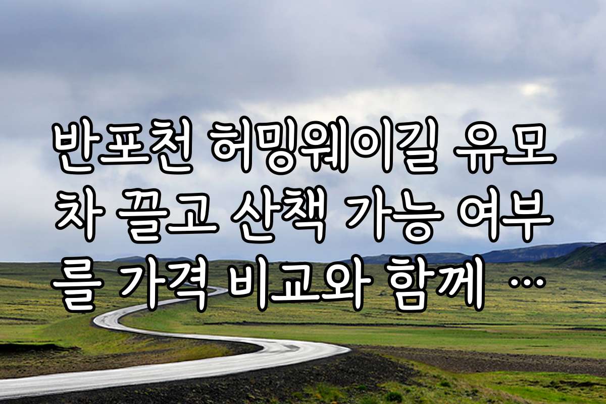 반포천 허밍웨이길 유모차 끌고 산책 가능 여부를 가격 비교와 함께 알려주는 정보는 어디서 찾나