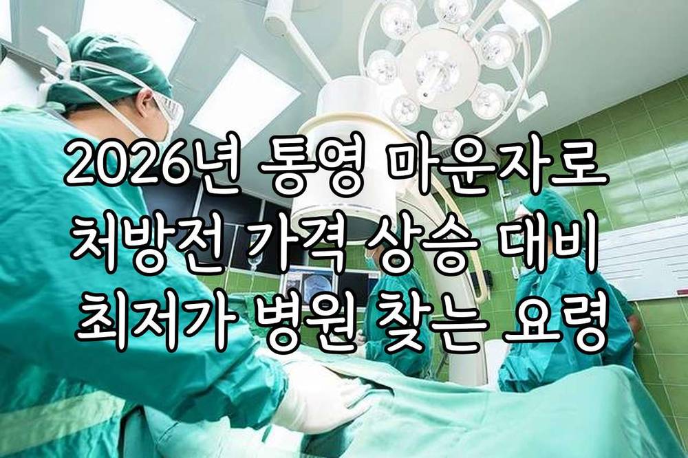 2026년 통영 마운자로 처방전 가격 상승 대비 최저가 병원 찾는 요령
