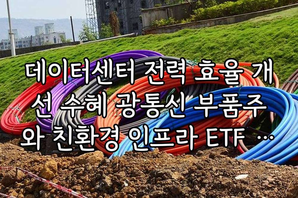 데이터센터 전력 효율 개선 수혜 광통신 부품주와 친환경 인프라 ETF 연계 분석