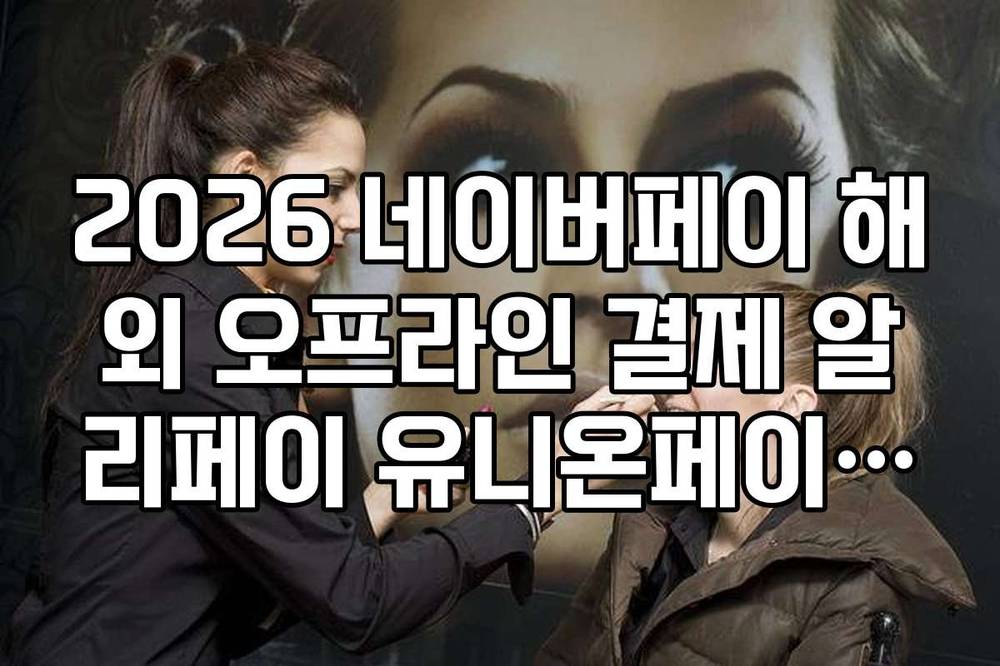 2026 네이버페이 해외 오프라인 결제 알리페이 유니온페이 가맹점 찾는 법