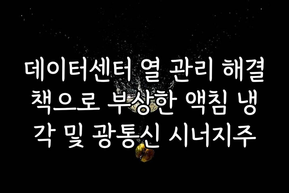 데이터센터 열 관리 해결책으로 부상한 액침 냉각 및 광통신 시너지주