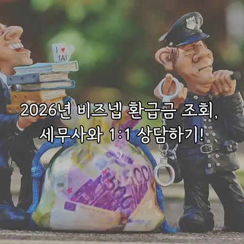 2026년 비즈넵 환급금 조회, 세무사와 1:1 상담하기!