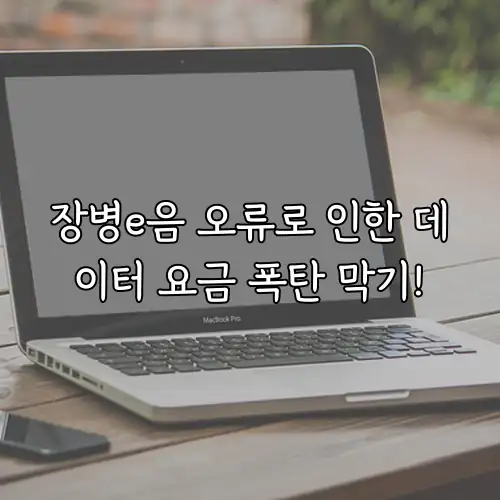 장병e음 오류로 인한 데이터 요금 폭탄 막기!
