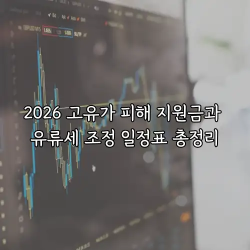 2026 고유가 피해 지원금과 유류세 조정 일정표 총정리