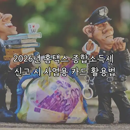 2026년 홈택스 종합소득세 신고 시 사업용 카드 활용법