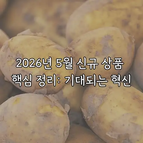 2026년 5월 신규 상품 핵심 정리: 기대되는 혁신